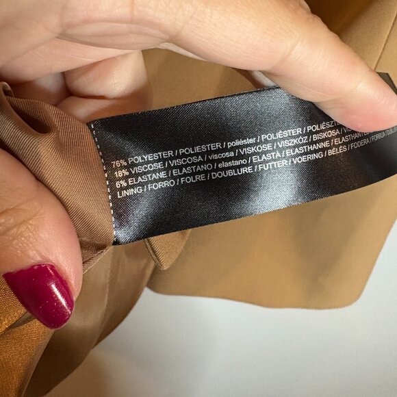 MNG camel tan double button blazer jacket - Picture 5 of 6